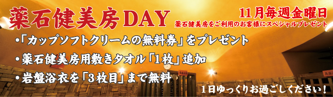薬石健美房DAY